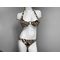 HALTER TOP WITH 3/4 BACK BOTTOM SET AND RING EMBELLISHMENTS