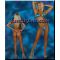 METALLIC TEAL MICRO THONG SET
